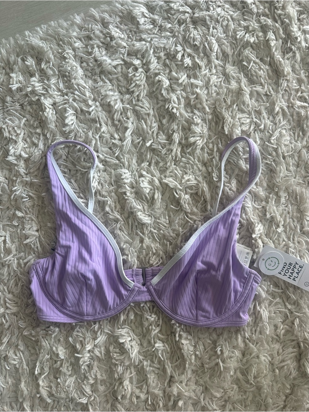 Purple Bikini Top Size Medium NWT